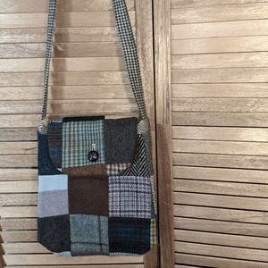 Donegal Irish shoulder bag. 100% wool. Hand made. Get it for St. Patrick's day.
